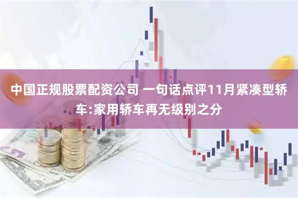 中国正规股票配资公司 一句话点评11月紧凑型轿车:家用轿车再无级别之分