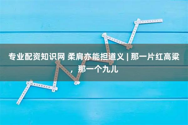 专业配资知识网 柔肩亦能担道义 | 那一片红高粱，那一个九儿